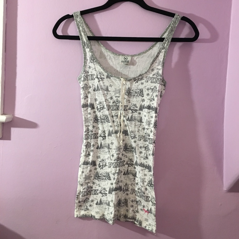 VINTAGE Y2K PINK winter tank